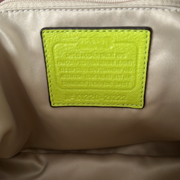 Coach Madison Juliette Satchel Purse Handbag Kiwi and Silver - Picture 11 of 12